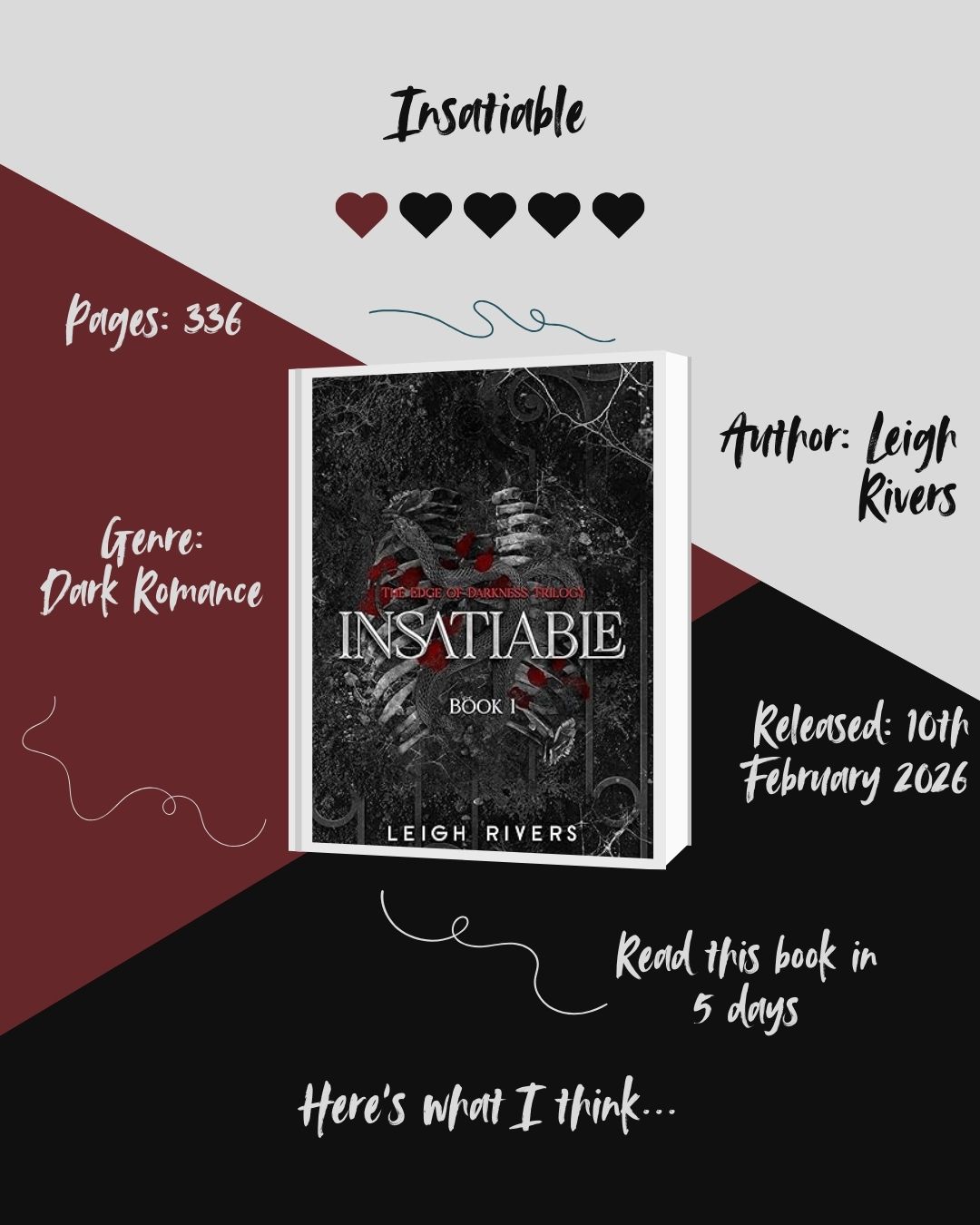 Insatiable- Book Review