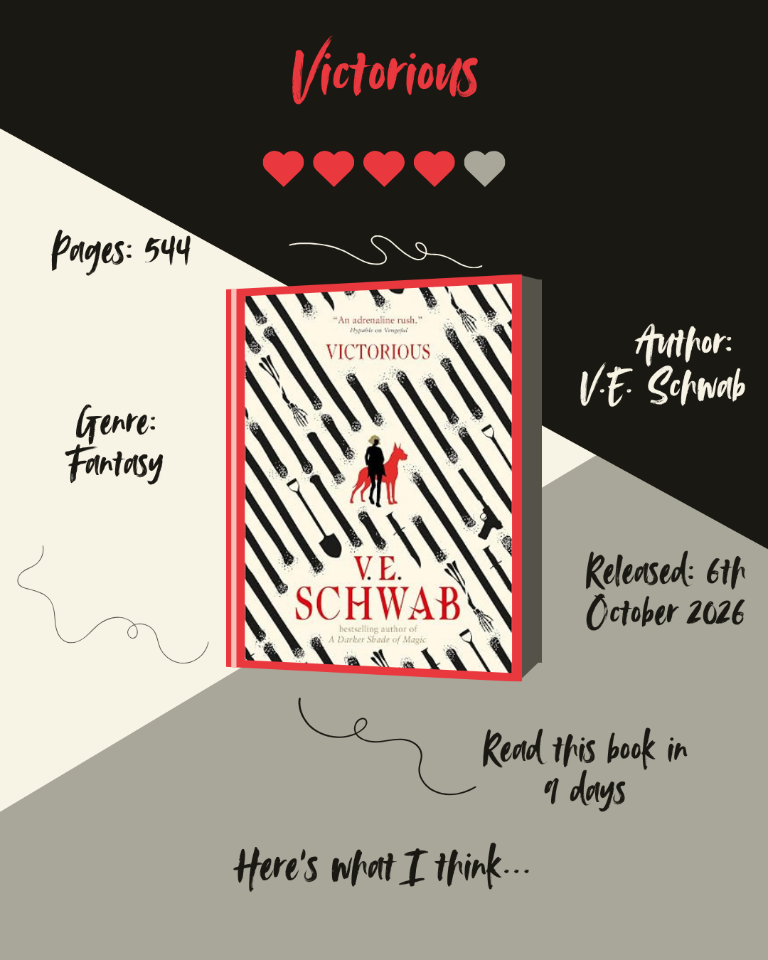 Victorious by V.E. Schwab – ARC Review
